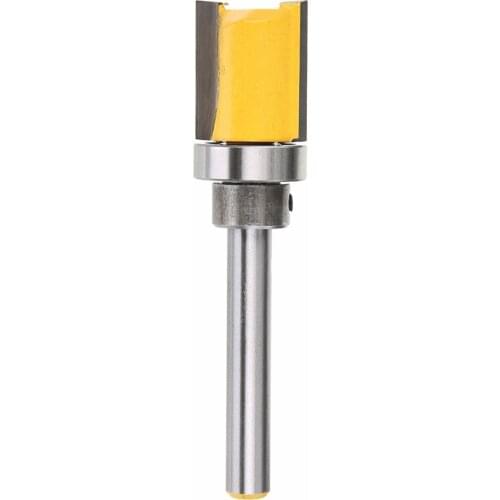 1Pcs Milling Cutter Router Bit 1/4 Shank Flush Trim Template Router Bit Woodworking Trimming Cutting Tool