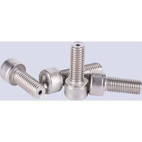 1pcs M3/6/8/10/12/16/20/25 Stainless steel cup head socket through hole screw Vacuum vent