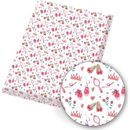 Polyester Cotton Fabric Ballet Shoes Printed Cloth Sheets DIY Dress Supplies Handmade Bag Material Home Textile 45*150cm 1pc