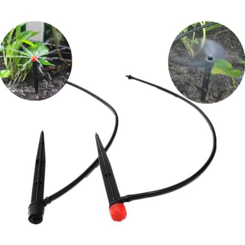 10pcs Adjustable Dripper on Stake 8-Hole Emitter Potted Plant Fruit Frees Watering Drip Irrigation Fittings