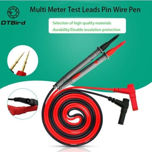 10v 20v Probe Test Leads Pin For Universal Digital Multimeter Needle Tip Multi Meter Tester Lead Probe Wire Pen Cable 110cm