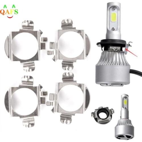 2Pcs 1cm x 4cm x 5cm H7 LED Car Headlight Bulb Base Holder Adapter Socket for Universal Auto Headlamp Mount Stand