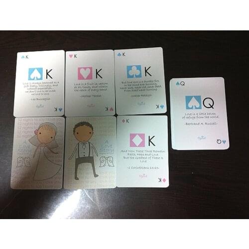 200sets wedding favor gift and giveaways -- A Love Story Playing Cards Poker game Bachelorette Party Favor