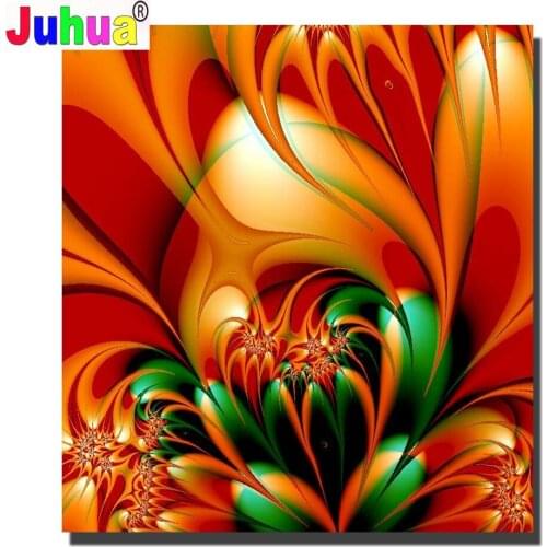 5d diy diamond painting Beautiful Abstract Flower full square round drill diamond embroidery rhinestone needlework kit decor New