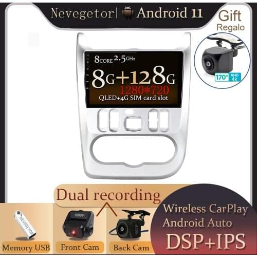 Android 11.0 Car Radio Multimedia Player For Renault Logan 1 Sandero Lada Lergus Largus Dacia Duster 2010-2017 no 2 din