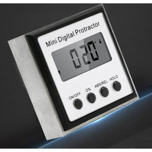 Digital Display Angle Meter Protractor Inclinometer Magnetic Angle Level Gauge Measuring Mask Has Magnetic Adsorption Function