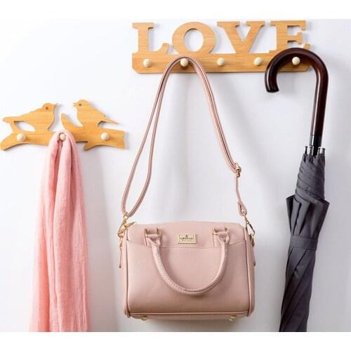 Wooden Wall Mounted Hat and Coat Rack Shelf with 3 Hooks, Simple Entryway Hallway Storage Display Stand