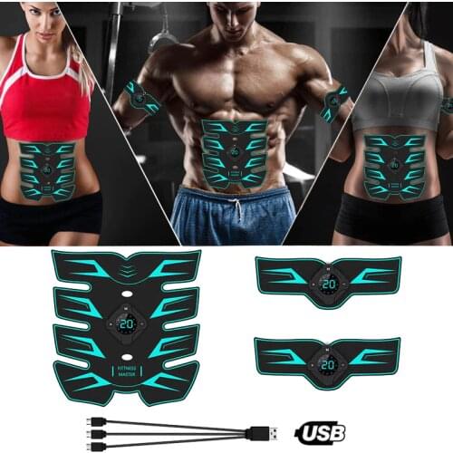 Electro Muscle Stimulation Abdominal Stimulator Electroestimulador Muscular Hip Trainer Body Slimming Fitness Massage Gym EMS