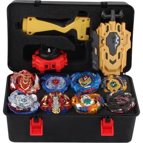 Metal Funsion Burst Gyro Top Set with Storage Box Toys for Children Kids