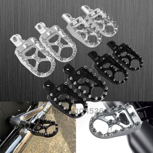 Motorcycle CNC Shift Foot Pegs Pedals Foot RestsFor Harley Dyna Fatboy Sportster Glide 883 1200 48 72