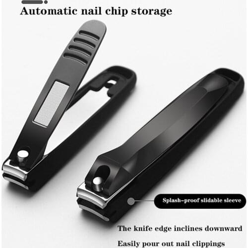 New Nail Clippers Large Splash-proof Stainless Steel Nail Clippers With Sharp Adult Household Set Professional Manicure Tools