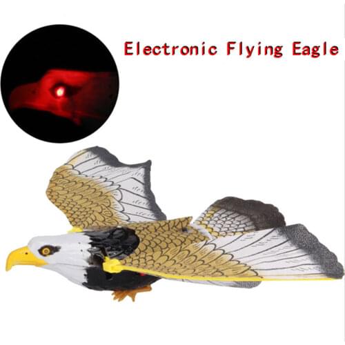 Hovering Bird Model Electronic Flying Eagle Sling with LED Sound Kids Toy Gift Electric 360 degree flying eagle