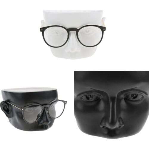 Women Men Eyeglasses Sunglasses Mannequin Head Display Stand Holder Sculpted Nose Ears Rack for Home Decor Glasses Stores