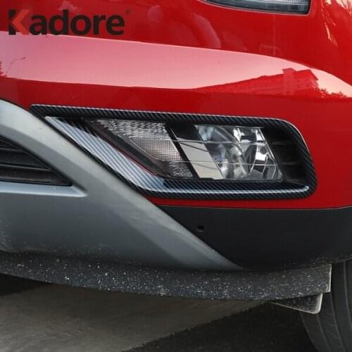 For Hyundai Cantus Creta ix25 2020 2021 ABS Chrome Carbon Fiber Front Rear Foglight Fog Light Cover Trim Car Protect Accessories