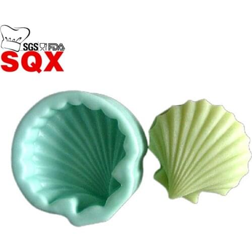 Single seashells Silicone Cake Molds Chocolate Mould Kitchen Baking Clay Mould Cookware Tool Fondant Decoration Mold SQ15315