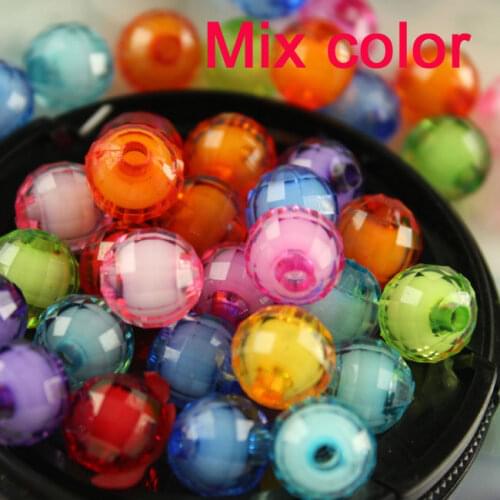 8-20mm mixed Round Loose spacer beads Sewing Acrylic Braided beads Needlework DIY kids beaded Necklace Bracelet Jewelry Making
