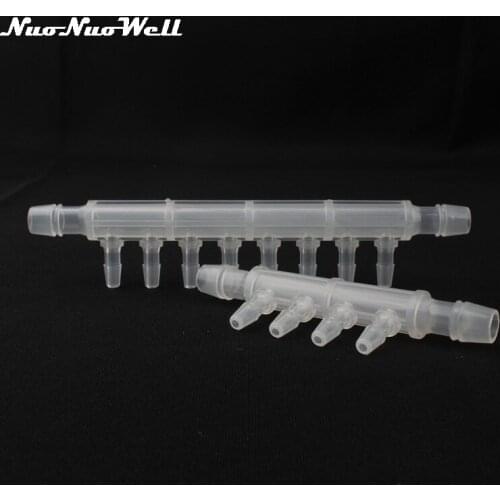 4pcs NuoNuoWell 8mm-4mm Air Pipe Connector Oxygen pump Adapter Aquarium Fish Tank Fittings Air stone Accessory