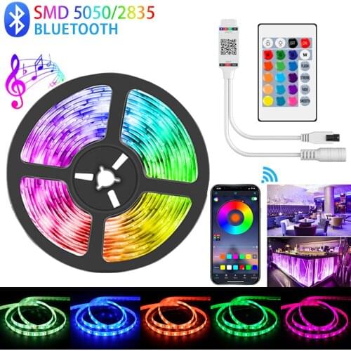 LED Strip Light 5m RGB Colour Changing Led Lights Remote and Control Bedroom Living Room TV Kitchen DIY Decoration Night Lights