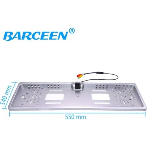 Waterproof European License Plate Frame Rear View Camera Auto Car Reverse Backup Parking Rearview Camera Night Vision 170 degree