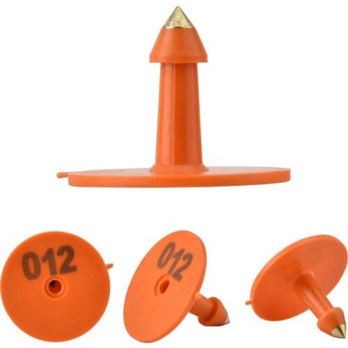 1-100 Number Round Plastic Livestock Ear Tag Animal Tag for Goat Sheep Pig