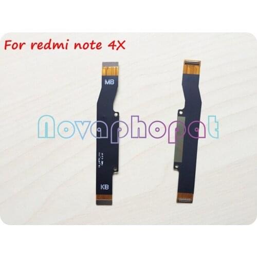 Novaphopat For Xiaomi Redmi note 4X LCD Conect to Mainboard Flex Cable LCD Motherboard Connector Flex Replacement ; 10pcs/lot