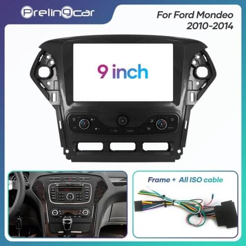 1Din 2Din Car DVD Navigation Radio Fascia Frame For Ford Mondeo 2010-2014 Stereo Receiver Player Panel Dash Trim Kits