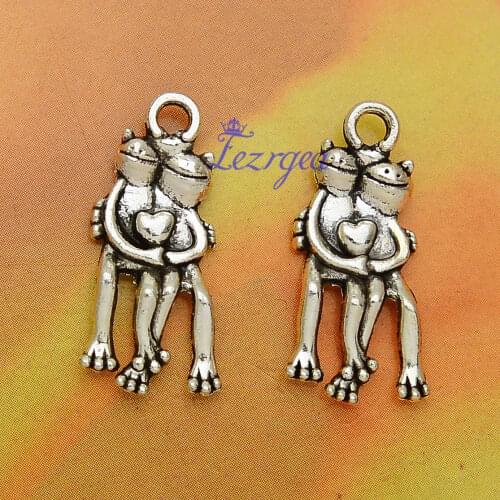 30pcs/lot--24x10mm, Antique silver plated frogs charms,DIY supplies, Jewelry accessories