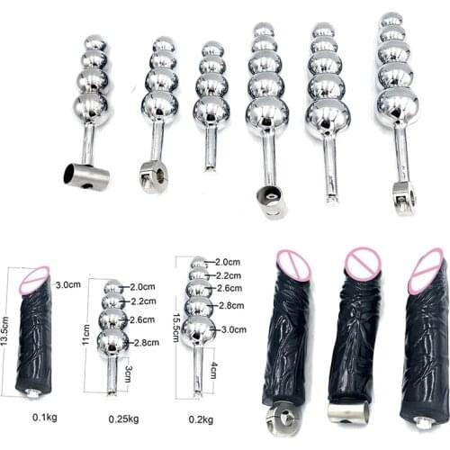 Anal Plug Chastity Belt Accessories Removable Anal Sex Toy Male/Women Masturbator Silicone Anal Dildo Adult Anal Bead Metal Pluy
