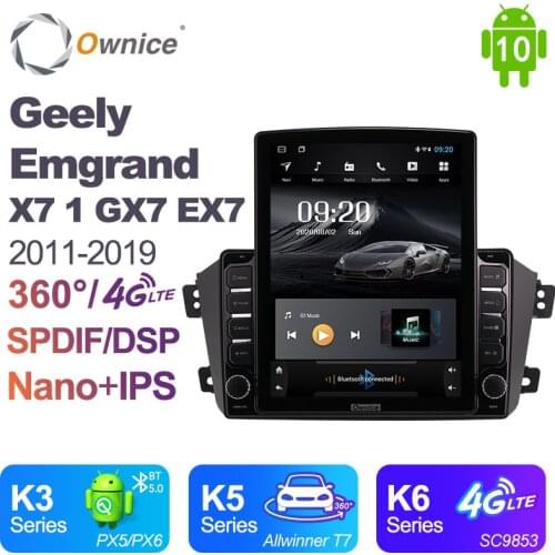 For Geely Emgrand X7 1 GX7 EX7 2011-2019 Carplay IPS Android 10.0 Ownice Autoradio Car Radio Auto GPS Navigation Multimedia DSP