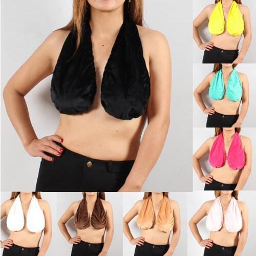 New Women Tube Tops Solid Bra Bath Towel Hanging Neck Womens Intimates Female Underwear Breathable Breastfeeding Towel