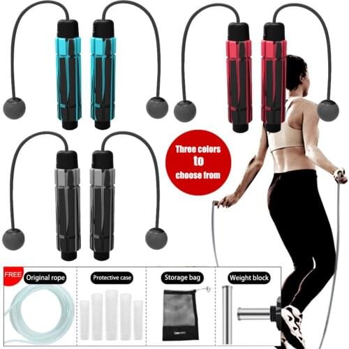 Dual-use Wireless Jump Rope Loaded Steel Wire Bearing Skipping Rope Fitness Equipment Adult Training Student Exam Only