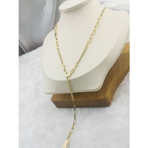 Hot Sell Girl Fashion New Goddess Luxury Women Neckles Gold Color Luxe Jewelry Stainless Steel