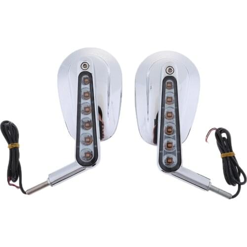 Rear View Left Right Mirrors Amber LED Turn Signals For VRSCF 09-17