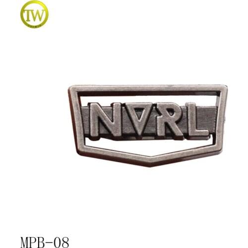 Wholesale custom made metal name enamel pin badge with epoxy