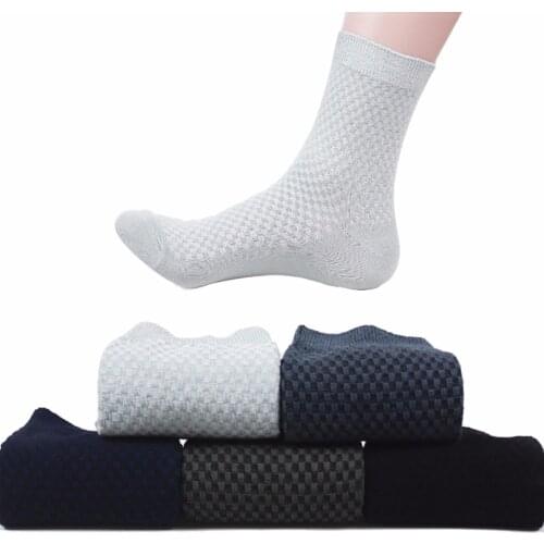 New Arrival Fashion Mens Sock Mens Bamboo Fiber Sock Mens Casual Sock Comfortable 5 Colors By Random#265968
