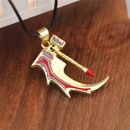 Free Shipping Game Jewelry Dota 2 ti5 Golden Bonecracker Antimage Immortal Necklace High Quality Enamel Necklace 12pcs/lot