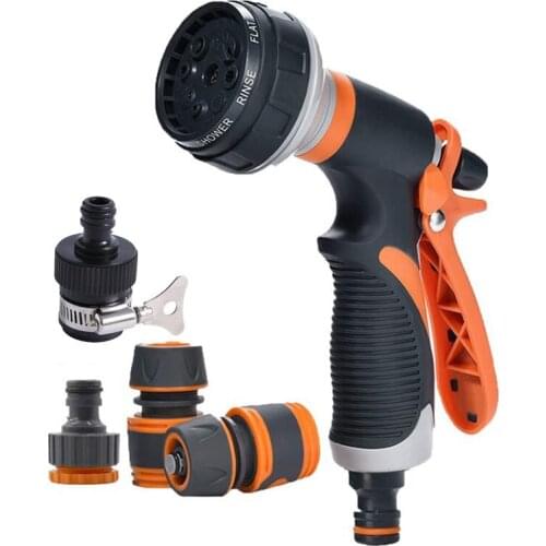 Watering Gun Garden Nozzle Hose Nozzle Adjustable Nozzle Water Gun Lawn Hose Multifunction Garden High Pressure Sprayer