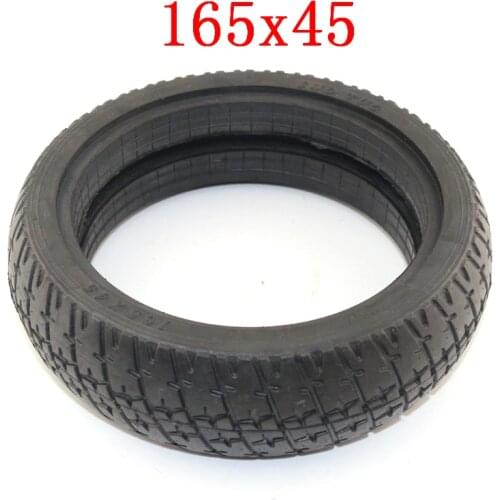 165x45 tyre 6.5 inch Solid Tire tyre has grooves fits Hoverboard Self Balancing Electric Scooter