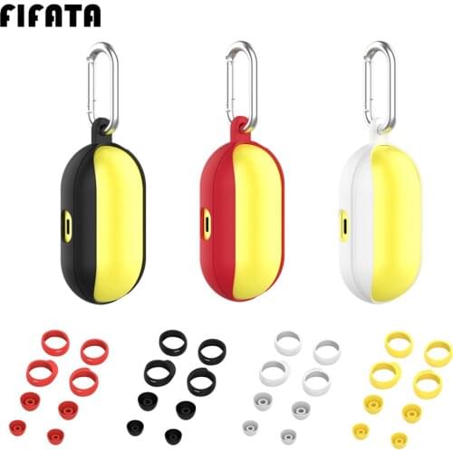 FIFATA Silicone Earplug Cap Protective Case For Samsung Galaxy Buds / Buds+ TWS Earphone Cases Skin Cover Protector Frame Shell