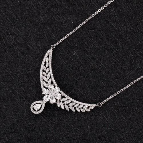 TIRIM Trendy Small Jelwery Sets for Women Necklace Earrings Ring Pendant Set Cubic Zirconia Wedding & Engagement Dubai