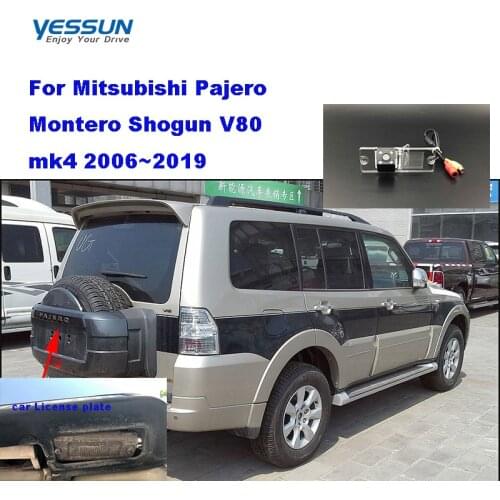 Yessun rear view camera For Mitsubishi Pajero Montero Shogun V80 v93 mk4 back camera/license plate camera/CCD camera