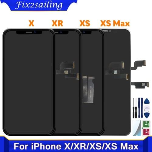 AAA+++ INCELL OLED For iPhone X XR XS Max LCD Screen Replacement Phone Parts Display With 3D Touch Assembly True Tone