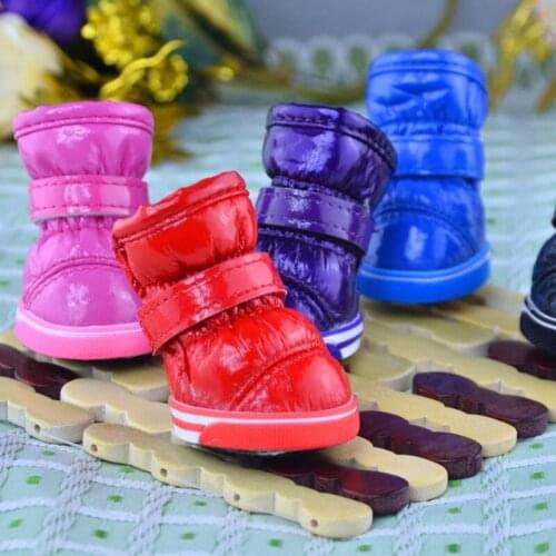 Dog Snow Boots Winter Pet Dog Shoes Warm Fleece Puppy Pet Shoes Waterproof Chihuahua Yorkie Shoes Pet Products For Small Dogs