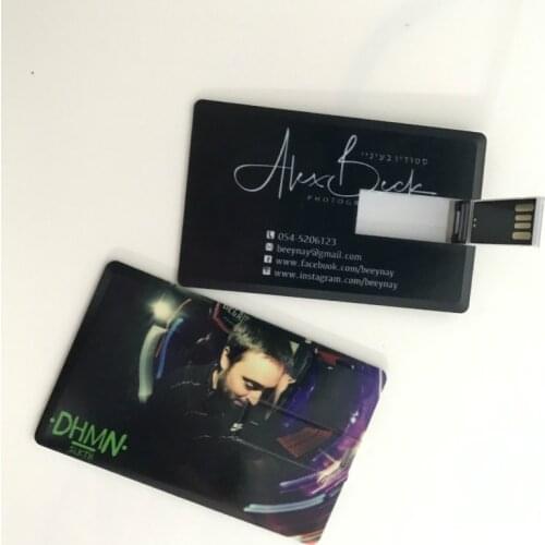 100pic/lot DIY Logo Brand Promotion USB Card Flash Drive 4G/8G Pen Drive Customized Colorful Printing Logo Wedding Gift