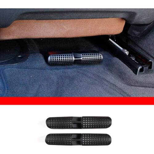 2pcs Black Air Outlet Cover Trim Under the seat For BMW X5 G05 X6 G06 2019-2020 Left Hand Drive Interior Car Accessories