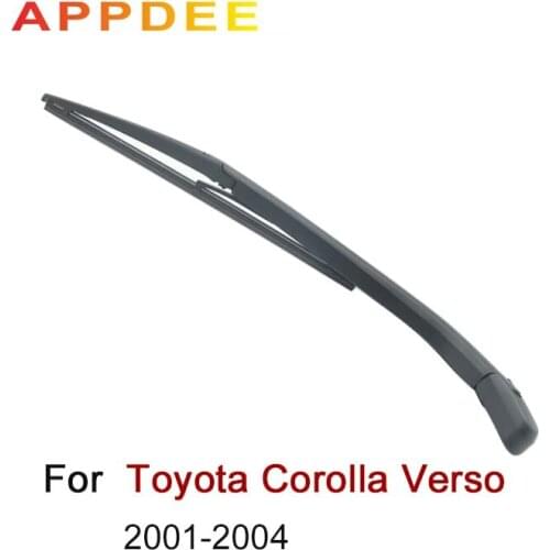 APPDEE Wiper 14" Rear Wiper Blade & Arm Set Kit For Toyota Corolla Verso 2001 2002 2003 2004 Windshield Windscreen Rear Window