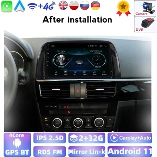 2Din Android Car GPS For Mazda CX5 2011-2017 Support BT Phone And Music Steering Wheel Controls USB Charging Carplay WiFi OBD