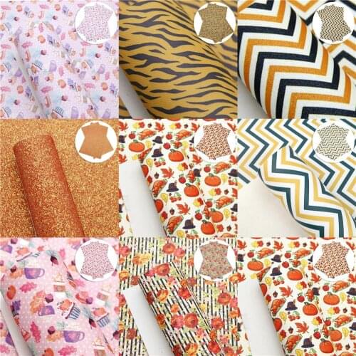 Big Size David accessories 30*140cm Halloween Floral Faux Synthetic Leather For Bow-knot bags Wallet Phone Cover DIY,1Yc12430