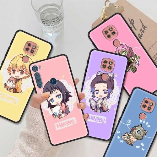 Phone Case For Moto G9 G8 Play Plus G60 G50 G40 G30 Fusion G20 G10 Power one Fusion G8 Power Llte Cute Characters Demon Slayer