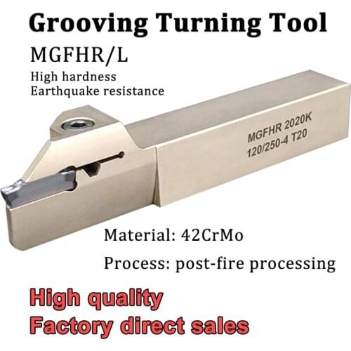 MGFHR MGFHL 2020 2525 White Grooving Turning Tool Holder Lathe Slot Cutter CNC Machine for MGMN 200 300 400 Insert